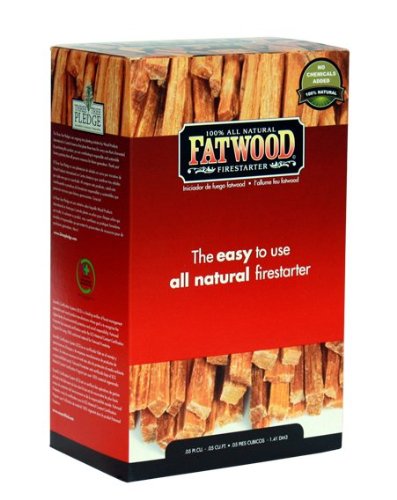 Fatwood Firestarter 9984 0.05 Cubic Feet Fatwood for Fireplace in Color Box, 2-Pound