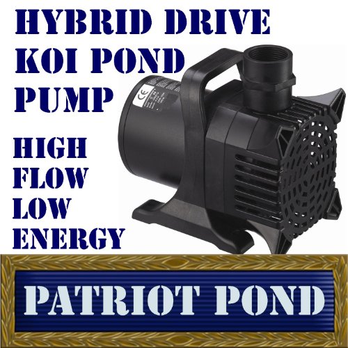Patriot Koi Pond Pump KP2000 – 2000 GPH Koi Pond & Waterfall Pump