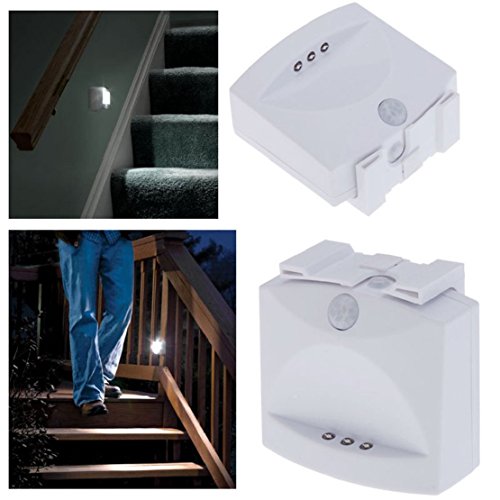 Willtoo(tm) New High Quality Wireless Indoor/outdoor Motion Sensing LED Stair Step Light White (1 pc)