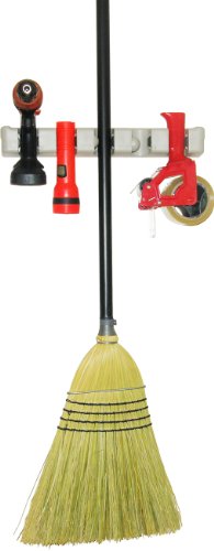 Broom and Mop Holder -Great as Tool Rack or Garden Tool Storage. Sports Equipment and even Musical Instruments will benefit from this Storage Unit. Ideal Organizer for the Garage, Shed, Basement and any General Storage that needs a Wall Mounted Rack