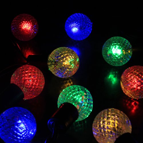 M&T TECH Globe String Lights Solar Powered For Outdoor Patio Garden Party Lawn Fence pergolas Christmas-30 LED Multi Color Round Ball