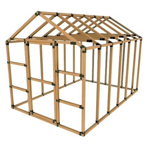 SALE! 8X12 Basic Greenhouse Kit – DO IT YOURSELF by E-Z Frames!