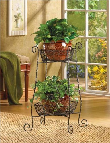 Home Locomotion – Wire Basket Plant Stand (pack of 1 EA)