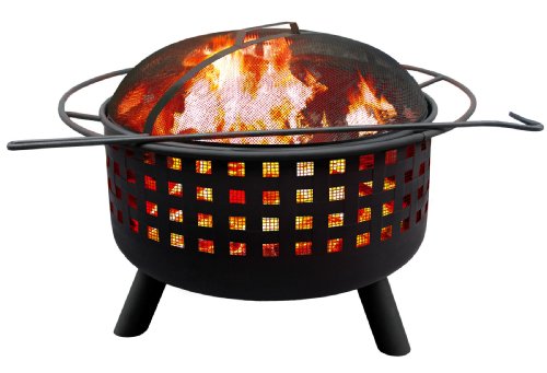 Landmann 26314 City Lights Memphis Firepit, Black