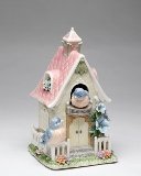 Cosmos 80084 Fine Porcelain House of Splendor Birdhouse Musical Figurine, 7-1/4-Inch