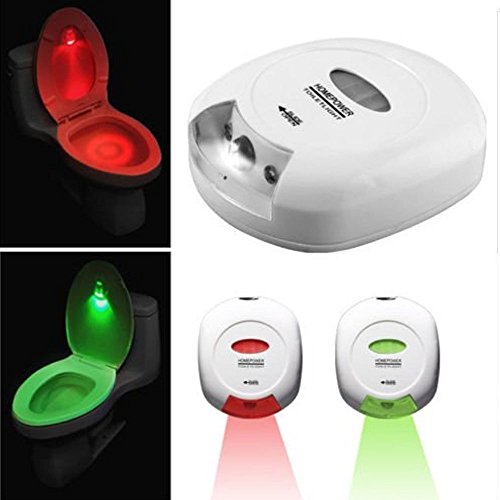 New Lavnav LED Sensor Motion Activated Toilet Nightlight Energy-efficient Battery-operated Security Lavatory Navigation Night Lights(1Pack)