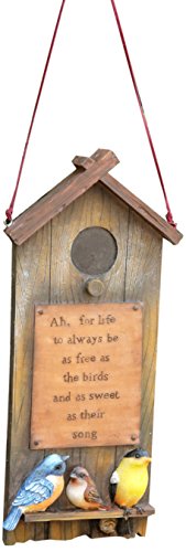 Your Hearts Delight Birdhouse Wall Plaque, 4-1/2 by 10-Inch