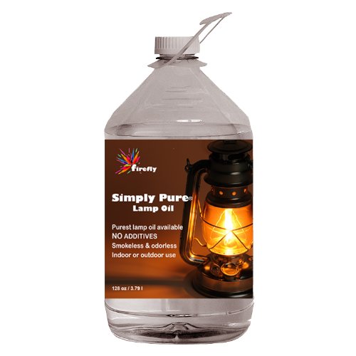 Firefly Paraffin Lamp Oil – 1 Gallon – Odorless & Smokeless – Simply Pure – Ultra Clean Burning