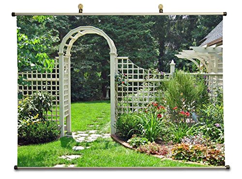 arbor and path – Canvas Wall Scroll Poster (40×60 cm)