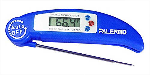 Best Ultra Fast Instant Read Digital Electronic Barbecue Meat Thermometer With Collapsible Internal Probe. Lifetime Replacement Guarantee!