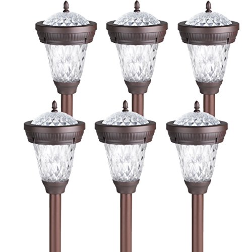 (6 Pack) Westinghouse Bastille II Solar LED Stake Light, Bronze