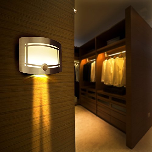 Cobblehome™ 10 LED Wireless Light-operated Motion Sensor Modern Sconce Wardrobe Cabinet Lamp Activated Battery Operated Sconce Wall Light For Hallway Pathway Staircas Garden Yard Wall Drive Way