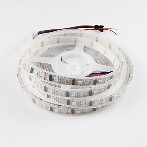 1M Addressable Color DC5V 32LEDs and 32ICs LED Pixel Strip WS2801 Pixel Strip Tube-waterproof IP67 White PCB LED Strip