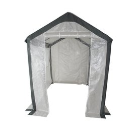 Garden Treasures Portable Metal Gable Greenhouse 8x6x7