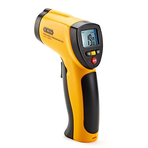 Dr.Meter® IR-20 Indoor / Outdoor Wireless Non Contact Digital Infrared (IR) Thermometer Gun with Holster, Range of -58°F to +1,022°F (-50°C — +550°C); A MODE Button (MAX/MIN hold Function); Battery Included; 12-Month Warranty