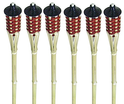 Patio Essentials Beach Comber Bamboo Torch (6 pack)