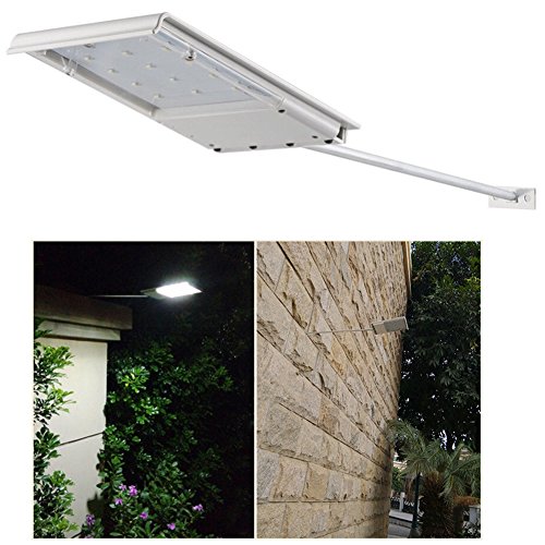 FAMI Waterproof Solar Powered LED Light / Wall Light / Security Night Light / Signage Lighting for Outdoor, Perimeter, Fence, Garden, Deck Posts, Garage, Backyard, Trees, Steps, Barn