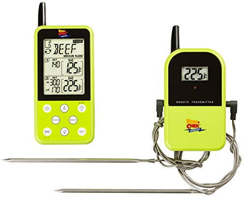 Maverick ET-733 Long Range Wireless Dual Probe BBQ Smoker Meat Thermometer Set – Newest Version with a Larger Display and Added Features (Color – Green) ** Newest Color ** – “Limited Edition”