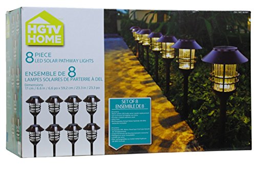 Hgtv Home 8 Piece Solar Pathway Lights