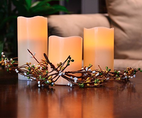 Flameless Candles, LED Battery Operated, Flickering, Pillar Candles with Remote Control. Gifts.