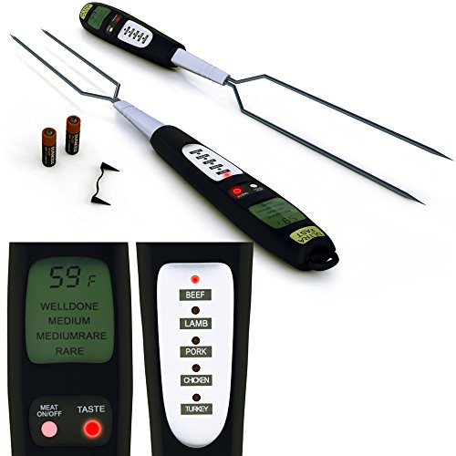 Smart Digital Meat & BBQ Thermometer – Instant Probe Read- Best 5 Cooking Programs-Beeps When Meat Ready