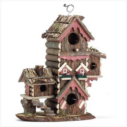 Gingerbread Style Birdhouse Avian Bird House Condo