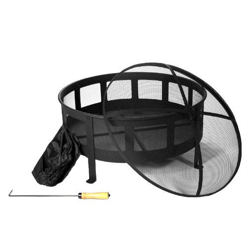 Sunnydaze Bravado Mesh Fire Pit, 30 Inch Diameter