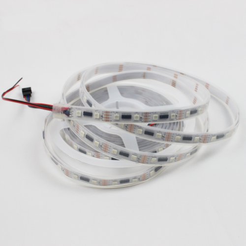 1m/4ft Addressable Color Built-in 24ics LED Pixel Strip 48leds Dc5v White PCB Lpd8806 RGB LED Strip 5050 Waterproof Ip67