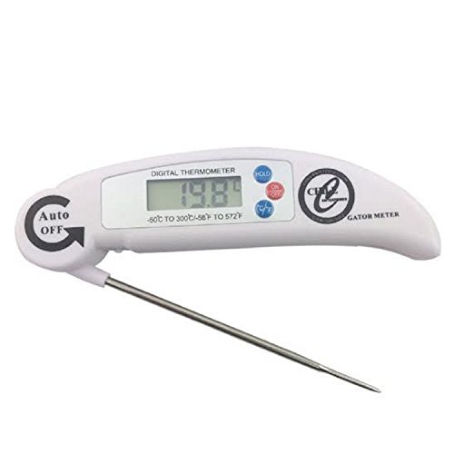 Gator Therma Meter – Ultra Fast & Accurate Instant Read Digital Meat Thermometer – Use In Oven – Outdoor Grill – BBQ – Smoker