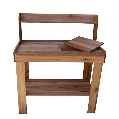 Outdoor Living Today Western Red Cedar Potting Bench with Removable Sink