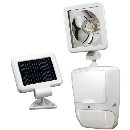 Heath/Zenith SL-7210-WH 180-Degree Solar-Powered Motion-Security Light with LED Bulb, White