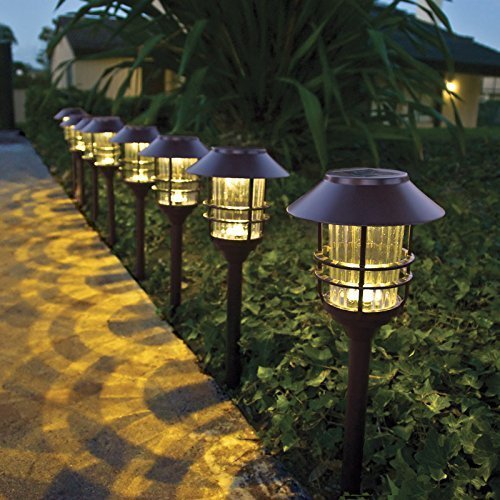 HGTV Home 8 Piece LED Solar Pathway Lights