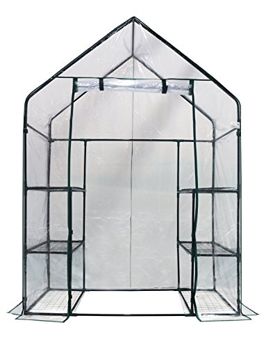 Homewell Mini Walk-In Greenhouse 6 shelves, 56″L x 29″W x 77″H