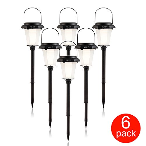 Garden Creations Solar Accent Light(6 Pack with Pole) : Can Hang &Plug in Ground;Solar Tree Lighting Landscape Lighting – Super Easy to Install – No Wires – Energy Saving – Up to 10 Hours Long Lasting