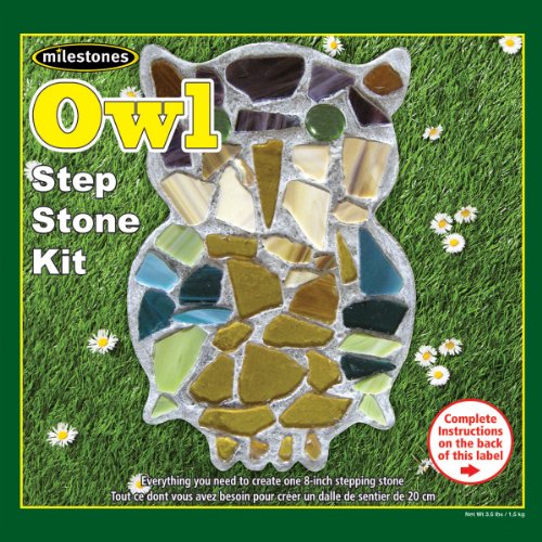 Midwest Products Mosaic Stepping Stone Kit, Owl