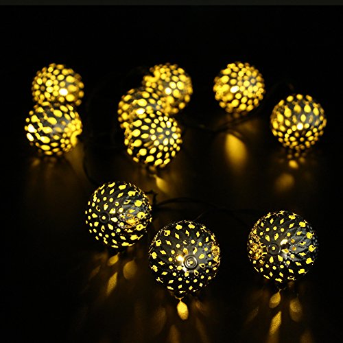 Ucharge Globe String Lights Great for Outdoor Decoration Lights 10led -Warm White