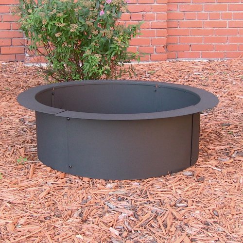 Sunnydaze Heavy Duty Fire Pit Rim, Make Your Own In-Ground Fire Pit, 36 Inch Diameter