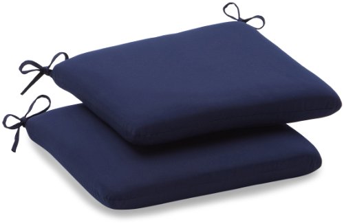 Strathwood Basics Sunbrella 20-by-20-Inch Seat Cushion, Set of 2, Navy