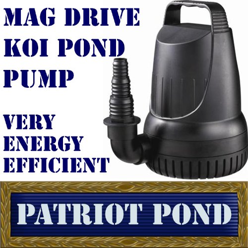 Patriot Mag Drive MD1200 – 1200 GPH Koi Pond & Waterfall Pump