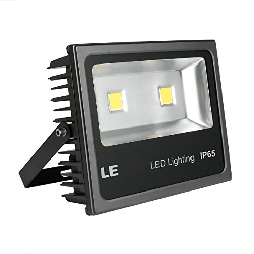 LE® 100W Super Bright Outdoor LED Flood Lights, 250W HPS Bulb Equivalent, Daylight White, Security Lights, Floodlight