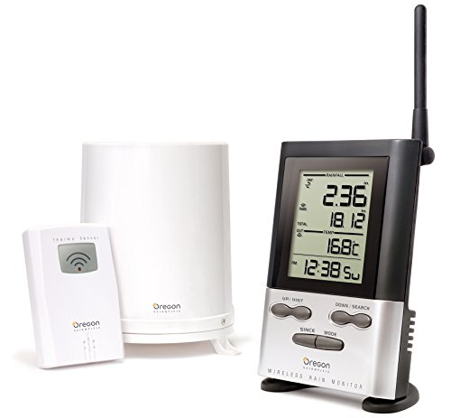 Oregon Scientific RGR126N Wireless Rain Gauge Weather Station with Thermometer