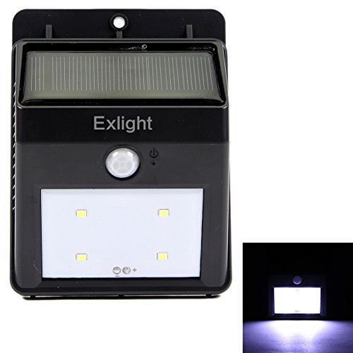 Solar Powered Bright LED Light, Motion Sensor, Detector Wireless Security Outdoor Peel ‘N Stick – No Battery Required -Waterproof – Motion Sensor-Detector Activated /Dusk