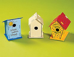 Design Your Own! Wooden Birdhouses (1 dozen) – Bulk