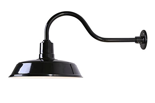CANARM BL16WACBK Outdoor Aluminum Barn Light