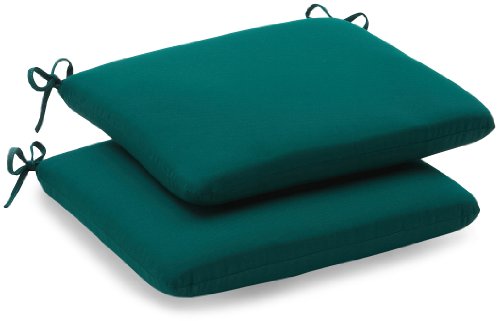 Strathwood Basics Sunbrella 20-by-20-Inch Seat Cushion, Set of 2, Forest Green