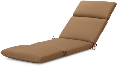 Strathwood Basics Hardwood Chaise Lounge Sunbrella Cushion, Cocoa