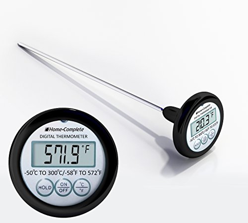 Best Digital Meat Thermometer -Easy Read- 8 Inch Long Grill & Kitchen Steel Probe-Enjoy Perfect Steaks