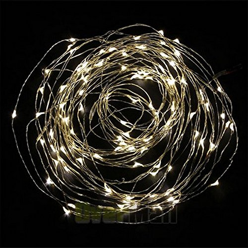 Battery Operated String Lights from Sharpet – These LED fairy lights will bring enchantment and elegance to any room in your home. ► There are 100 tiny ultra bright white LED lights on a 19.7′ (6m) flexible copper wire that offers endless opportunities to decorate your – home, deck, patio, or yard. ► Very easy to place anywhere indoor or outdoor. ► No need for an electrical outlet or to run electrical cords.