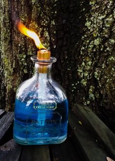 Patron Tiki Torch Recycled Bottle