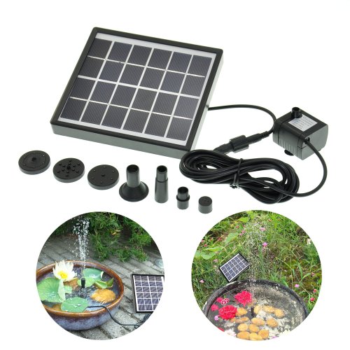 GBGS® 1.5W Solar Power Water Pump for Fountain Pool Garden Pond Water Decorative Submersible Water Pump